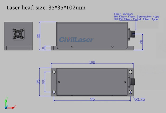 405nm blue laser